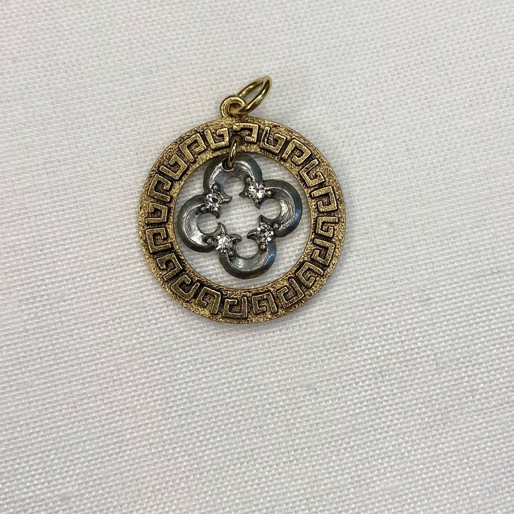 Beaucoup Designs two tone clover charm